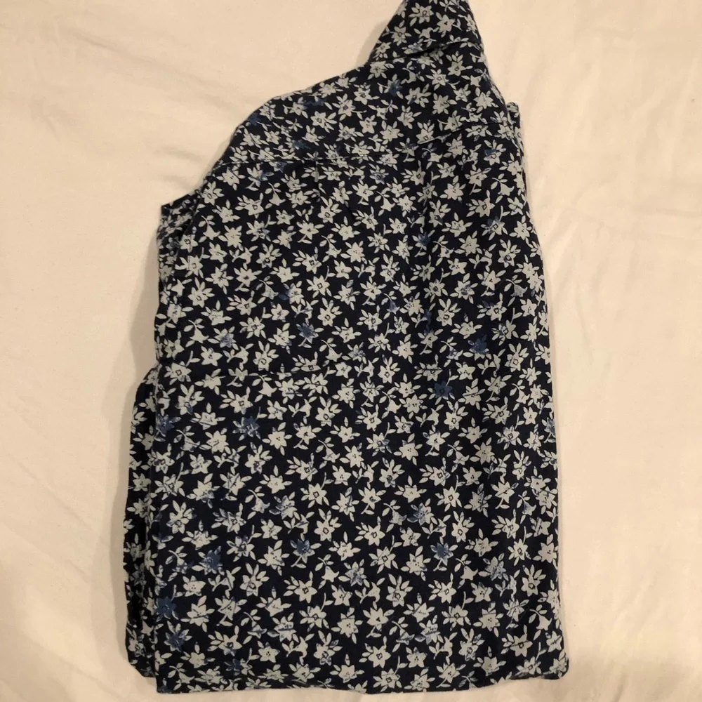 J. Crew Flower Design Long Sleeve Button Down